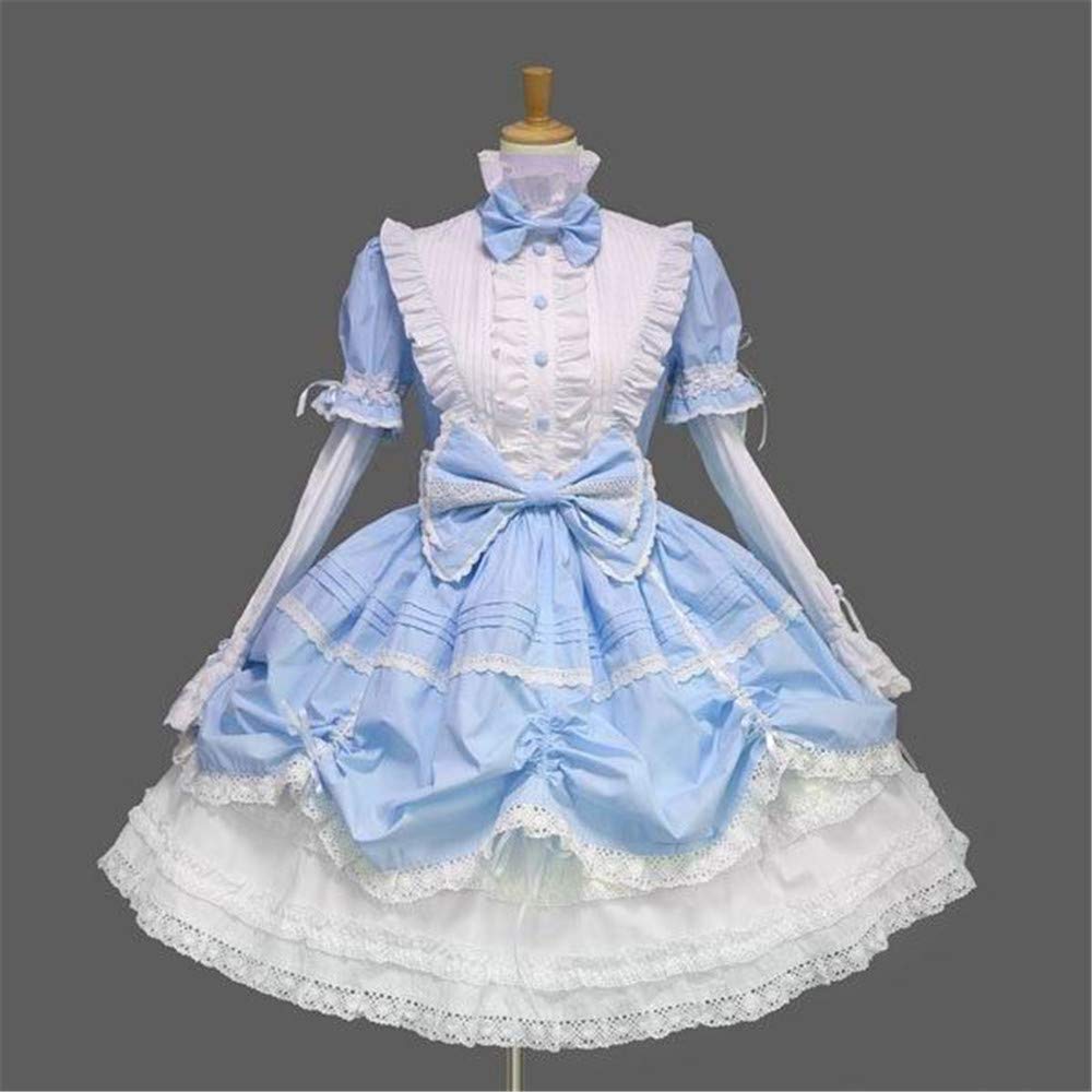 水色　ドレス　ワンピース　プリンセス　ロリータ　洋服 楽天市場】ロリータワンピース ブルー 半袖ドレス 可愛い